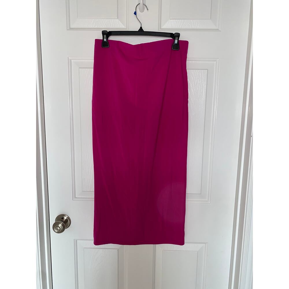 HATCH Maternity The Body Midi SKIRT  Pink Bamboo Spandex Pencil Stretch Small